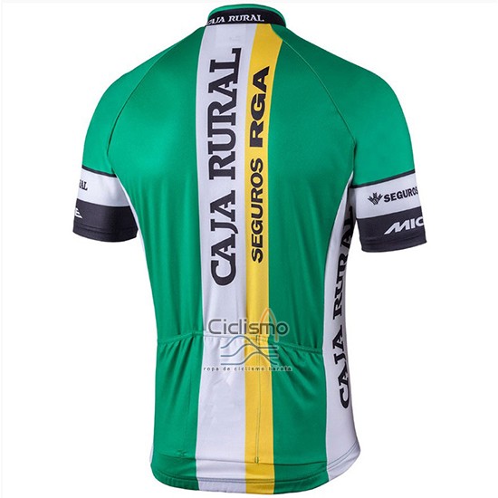 Caja Rural Ropa Ciclismo Culotte Corto 2018 Hombre Mangas Cortas Verde